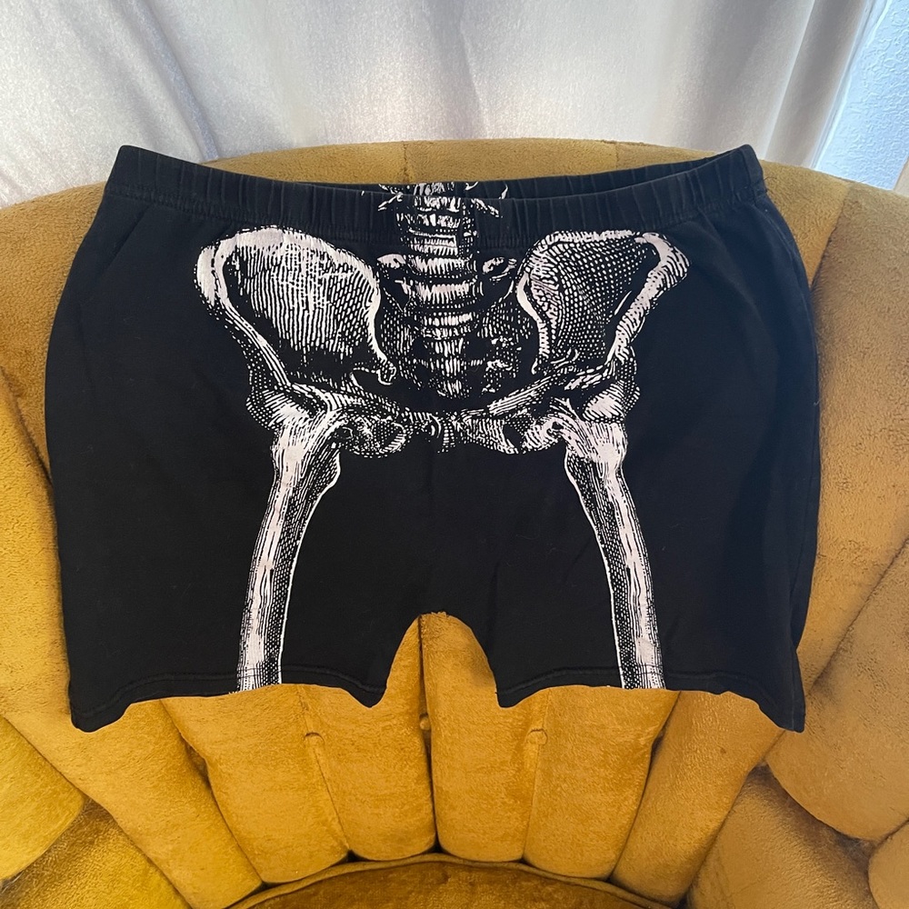 Spooky Skeleton Biker Shorts 💀 Dolls Kill